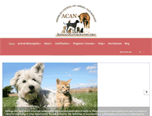 Tablet Screenshot of animalnaturopathy.org